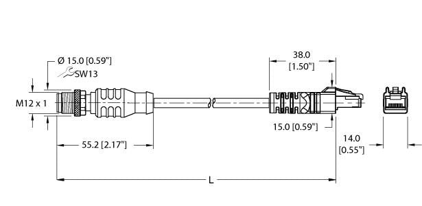 RSSX RJ45S 841-15M